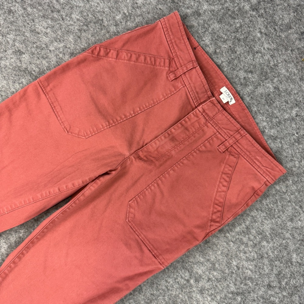 J.Crew Womens Size 27 H5157 Pink Stretch Cotton Utility Patch Pocket Chino Pants